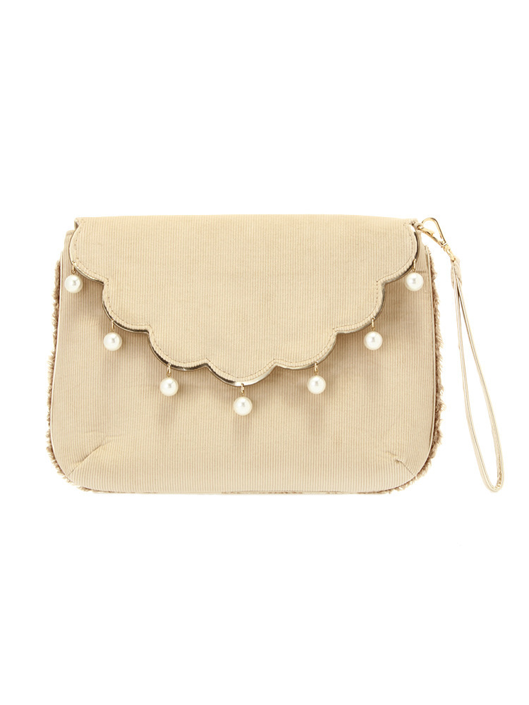 スカラップパールクラッチ