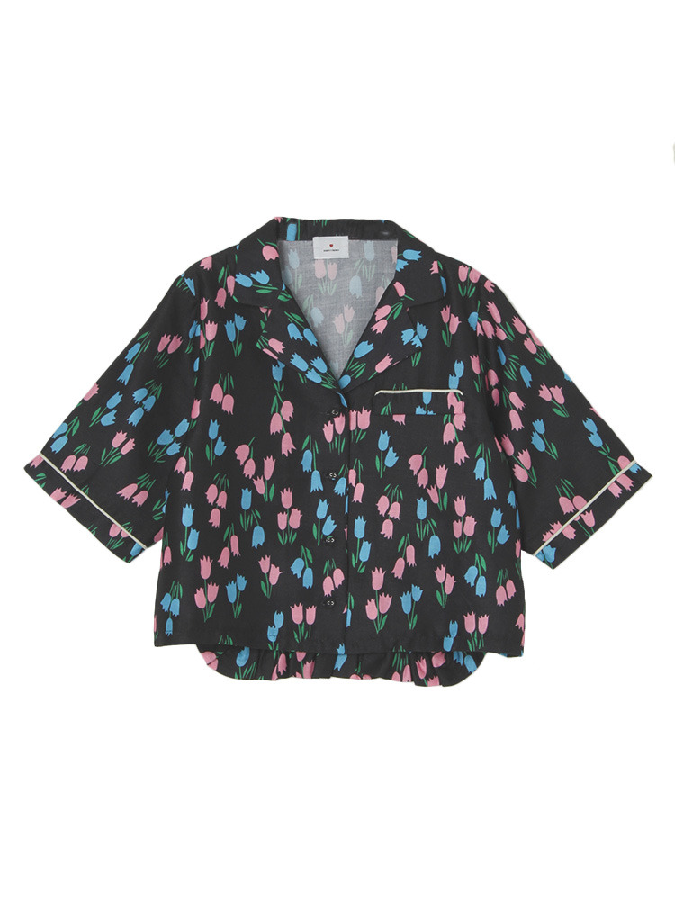 チューリップオープンカラーシャツ