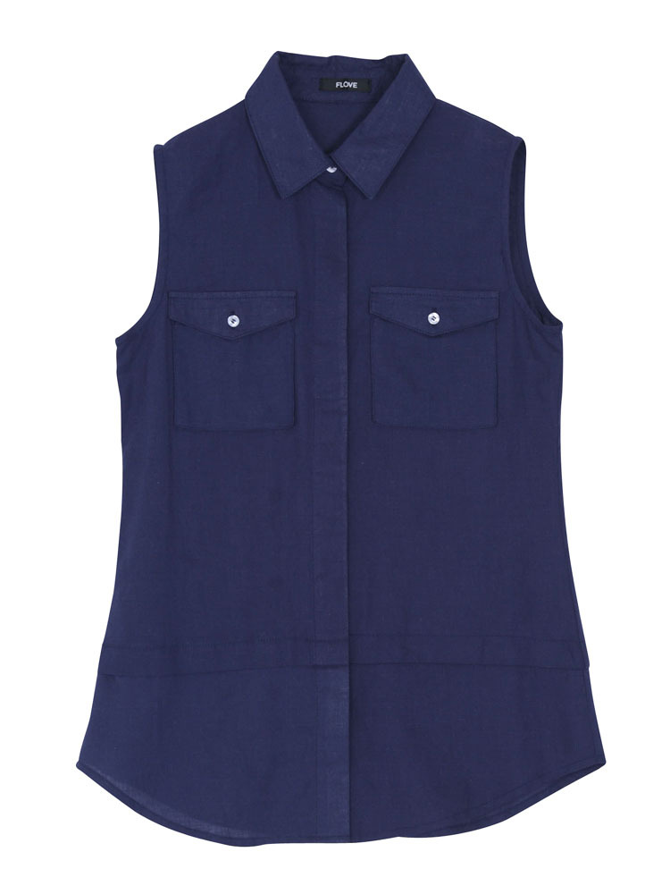 FLOVE ドッキングノースリーブシャツ