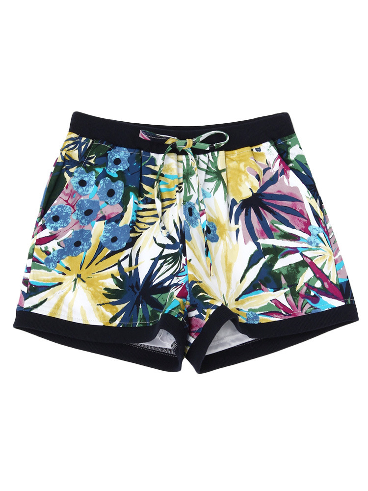 FLOVE ボタニカルプリントショートパンツ