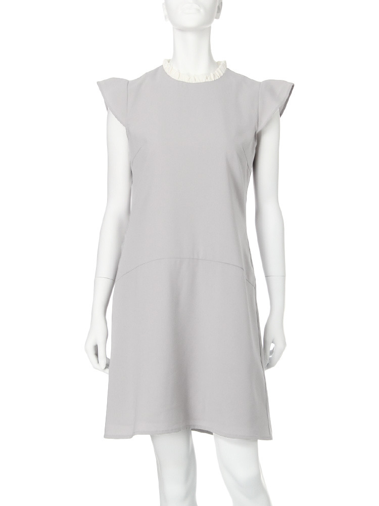 EATMEフリルカラーワンピース