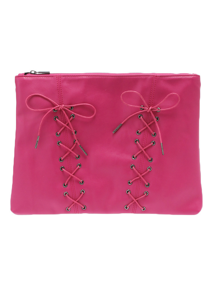 【益若つばささん着用】EATMEレースアップクラッチBAG