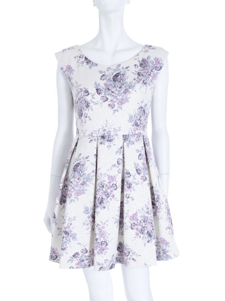 EATME オリジナルブーケローズ柄ジャカードOP