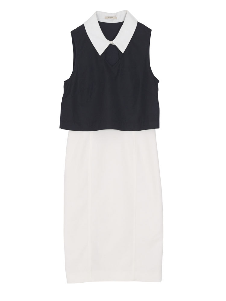 EATME バイカラーコーデワンピース