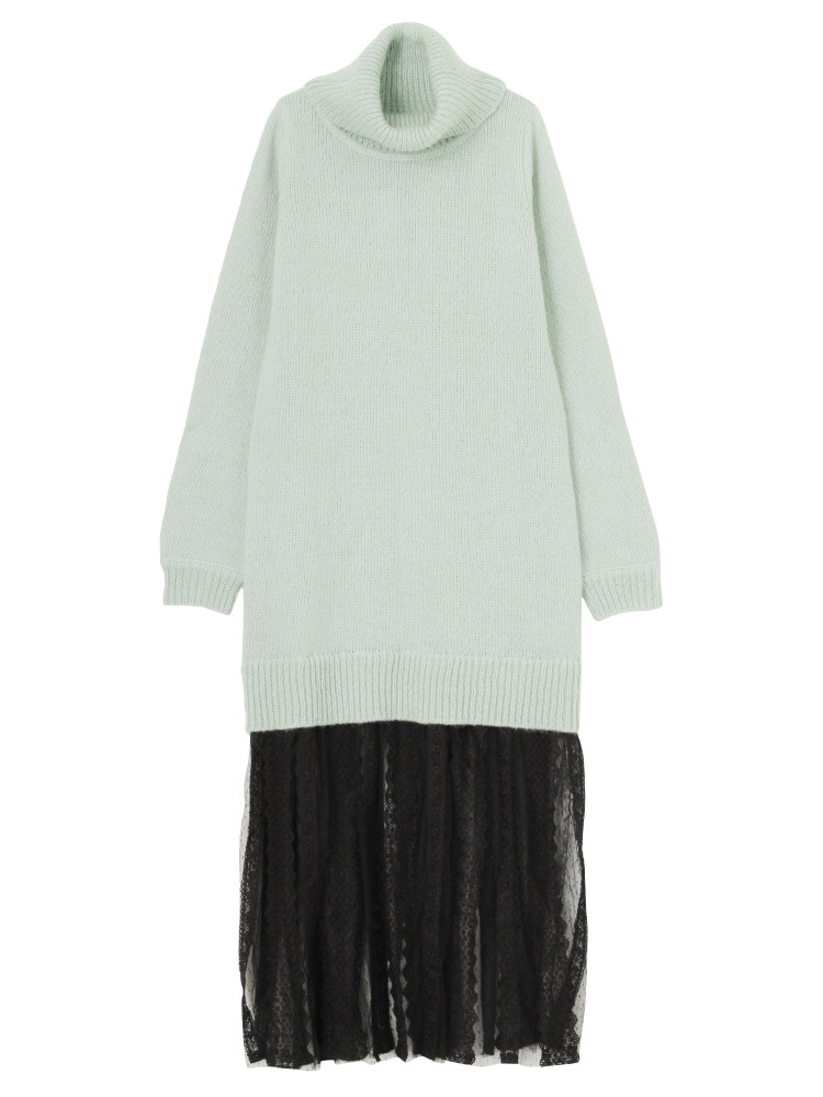 EATME レースレイヤードニットワンピース(益若つばささん着用)