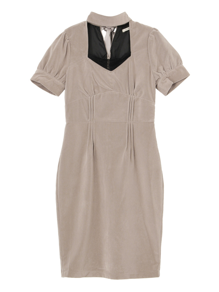 EATME BackリボンベロアLady ワンピース