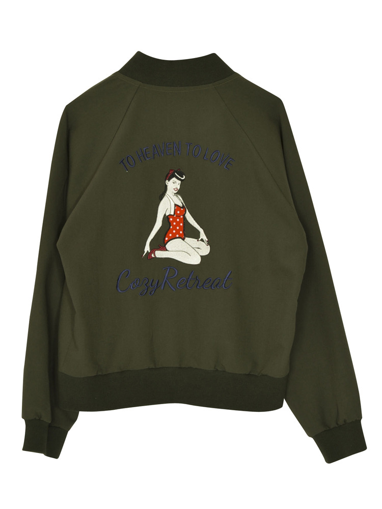 EVRIS バックガールブルゾン