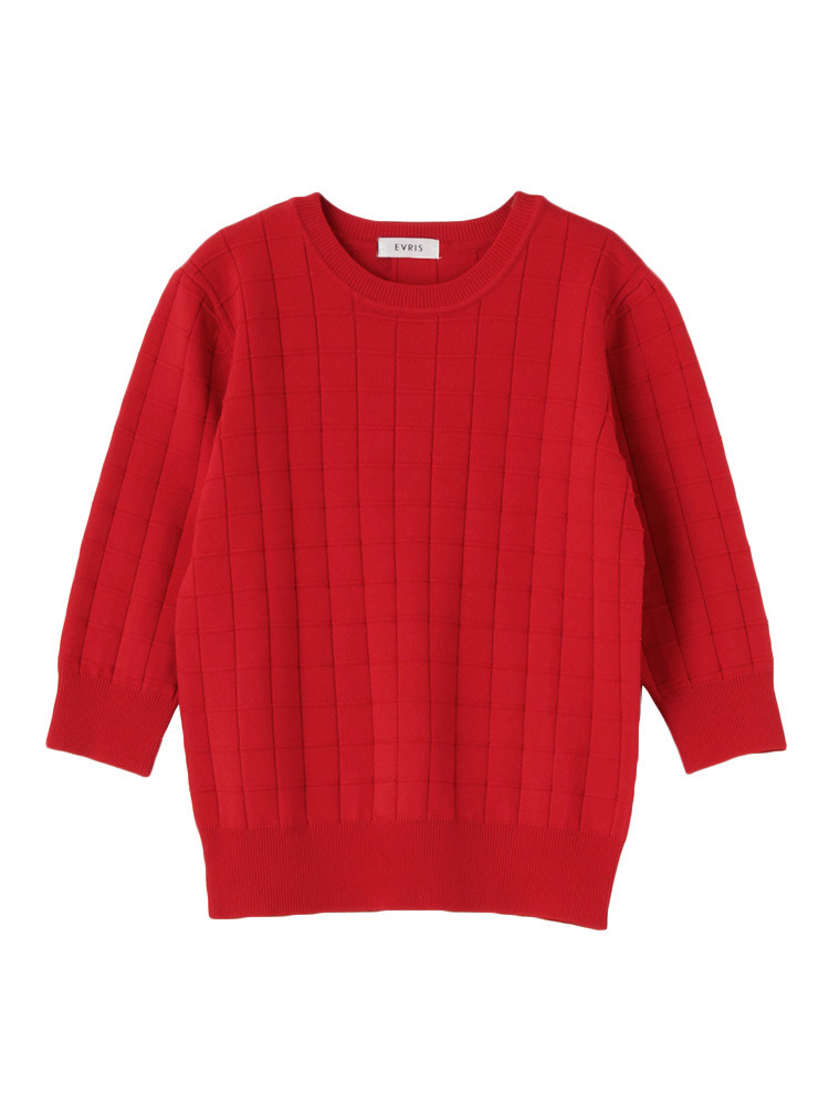 EVRIS シャドーチェックプルオーバー