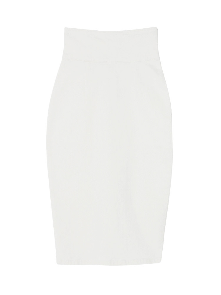 Iラインデニムタイトスカート