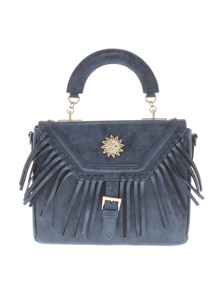 EVRIS 2WAYフリンジハンドBAG（ウェブ限定カラー：ブルー）