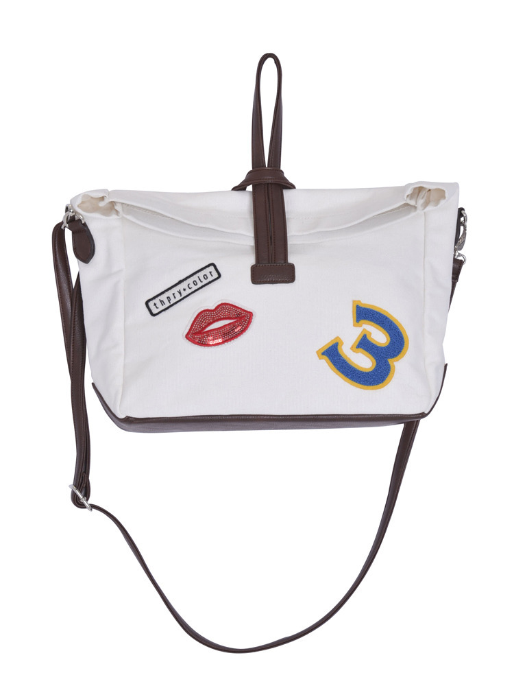 【TC】ワッペンキャンバスバック【2015春新作】