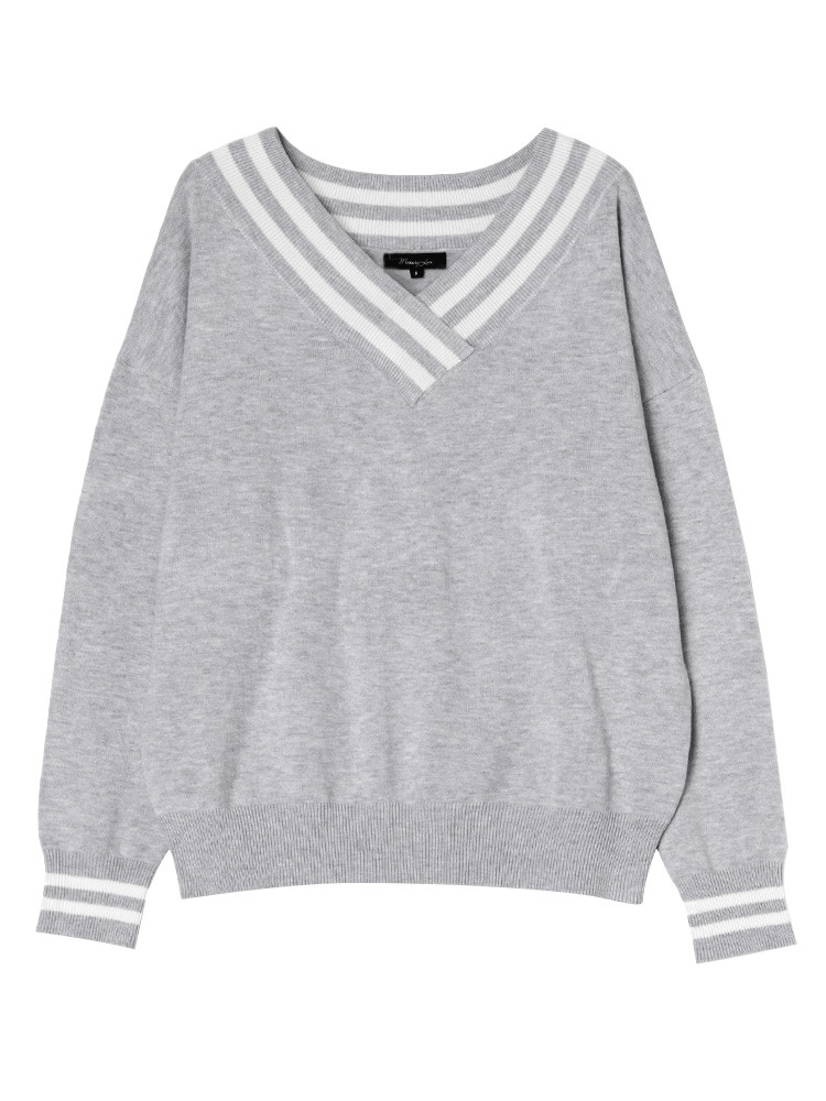 MERCURYDUO 2wayラインニット