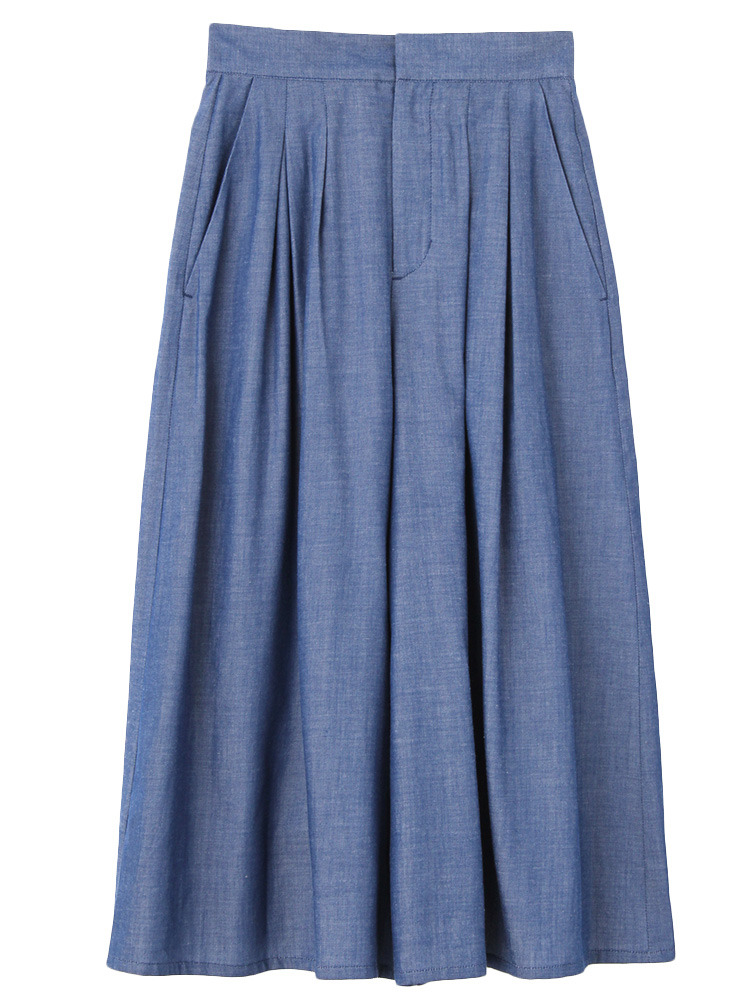 MERCURYDUO≪小嶋陽菜コラボ≫【DUO】コットンフレアガウチョパンツ