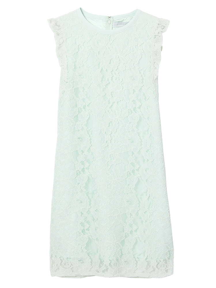 MERCURYDUO レースボトルネックワンピース