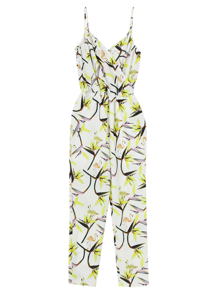 MURUA フラミンゴフラワーオールインワン