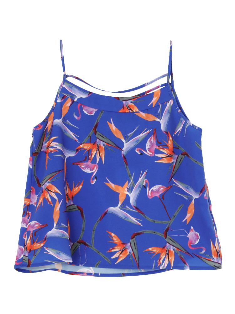 MURUA フラミンゴフラワーキャミ