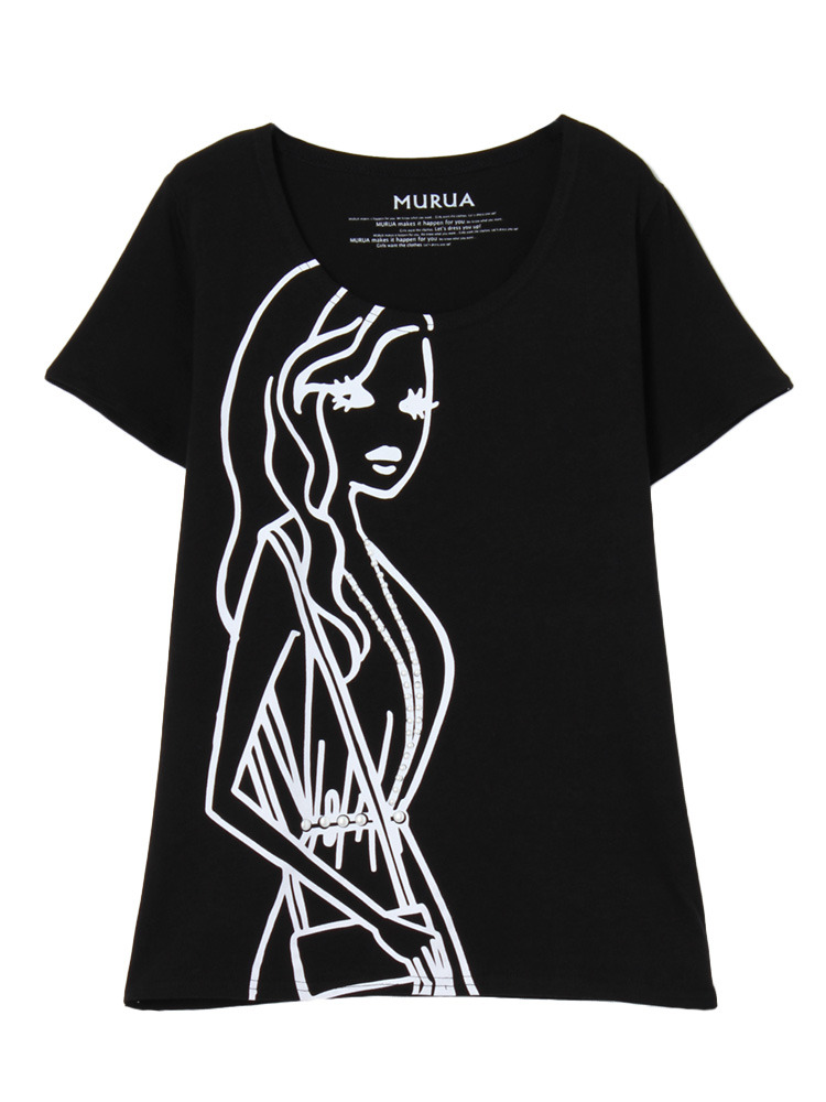 MURUA パールLADYTシャツ
