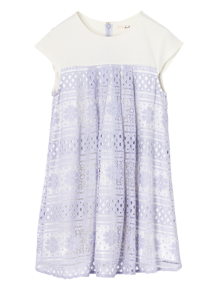 dazzlin 幾何学レースサックワンピース