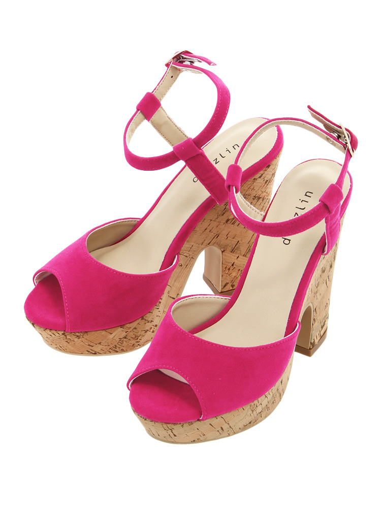 dazzlin コルクヒールサンダル