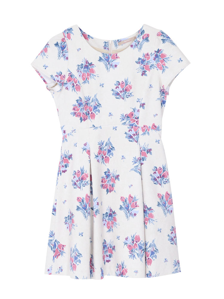 dazzlin チューリップコーデュロイワンピース