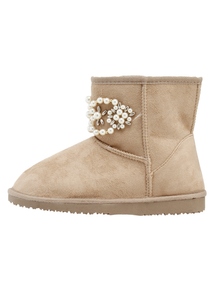 dazzlin パールビジュームートンブーツ