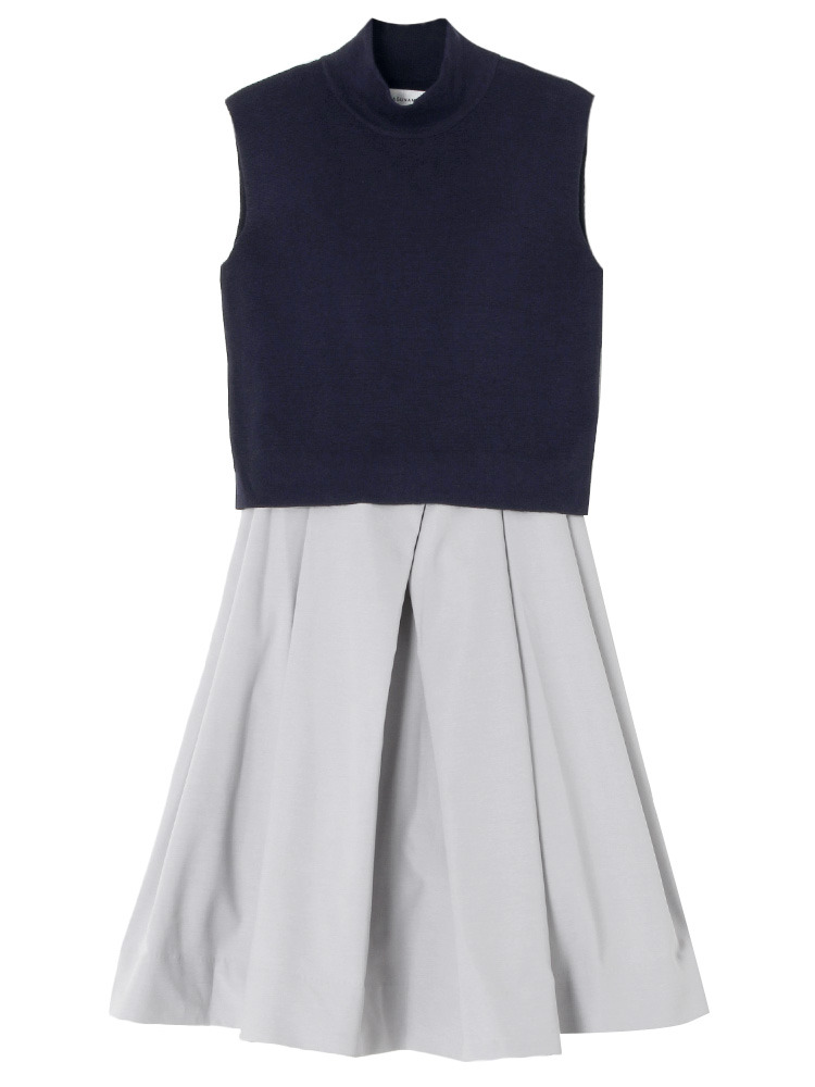 LAGUNAMOON ハイネックニットコンビワンピース