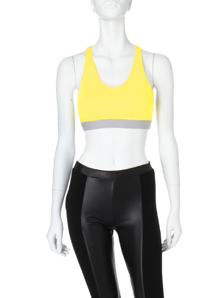 GYDA VラインバイカラーブラTOPS