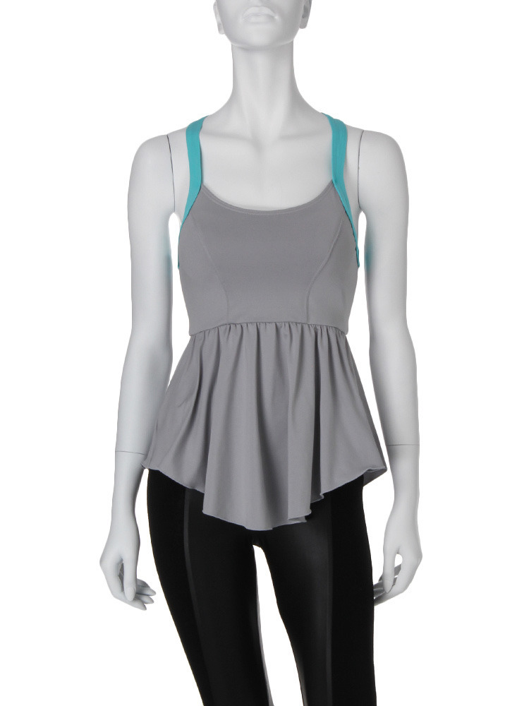 GYDA BACKクロスぺプラムキャミソール