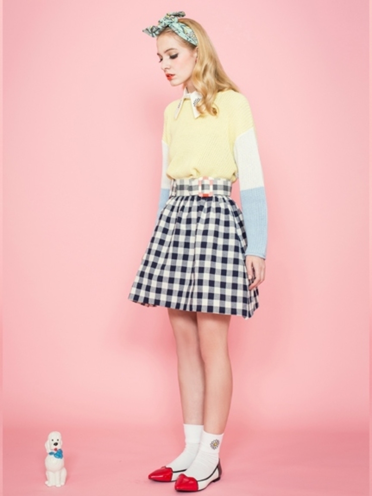 ROMANTIC CHECK SKIRT