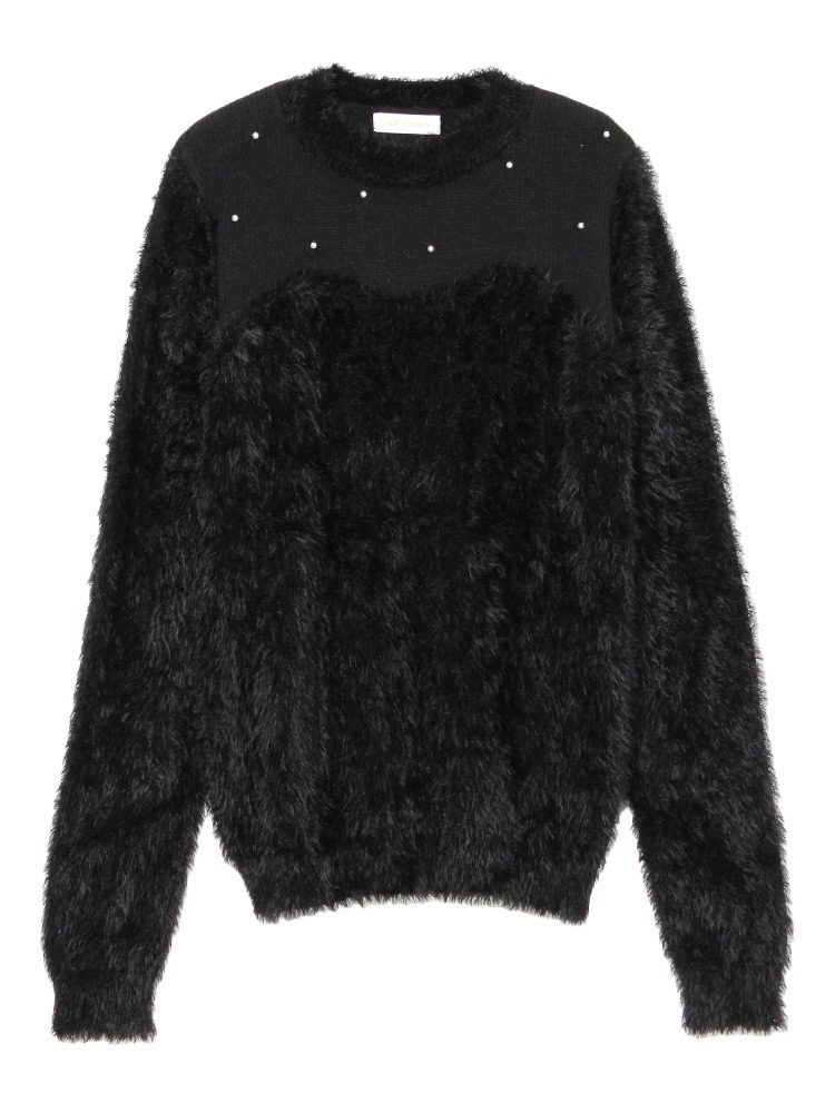 merry jenny【gold】バスト切替ニットTOPS