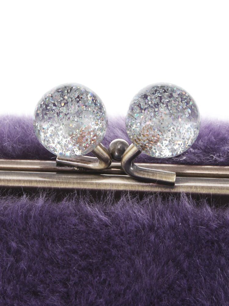 merry jenny【八木アリサコラボ】ファーがま口bag