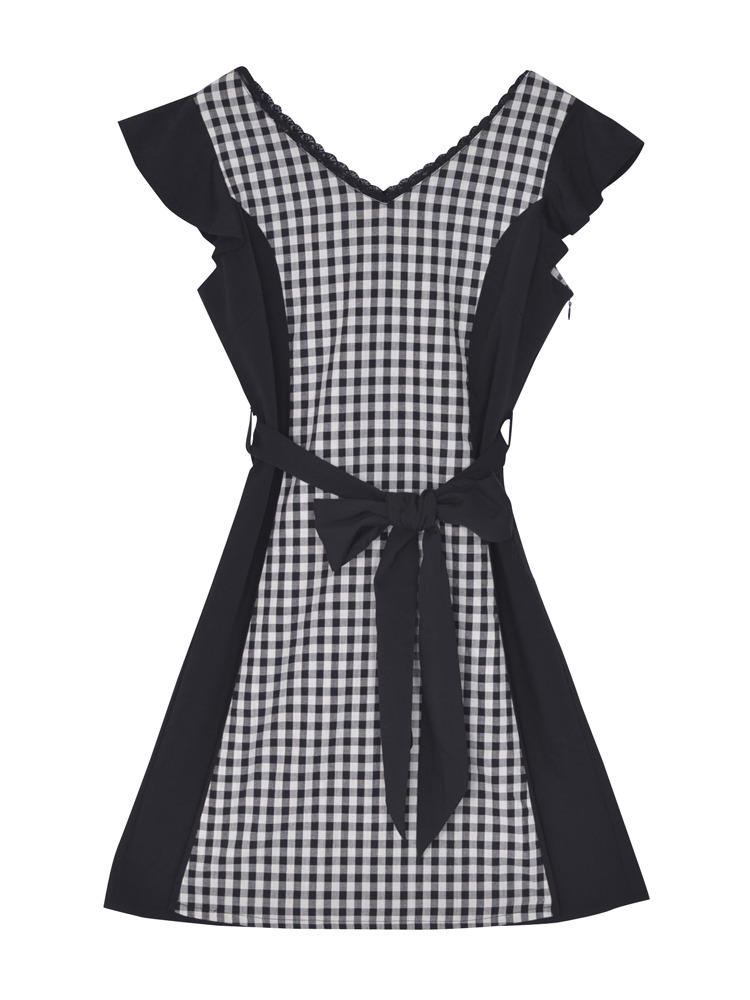 EATME　ラッフルスリーブサーキュラーワンピース